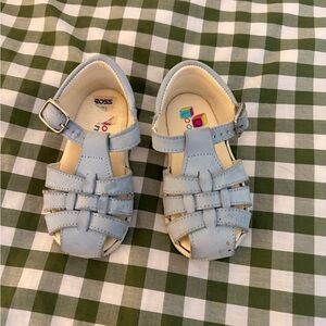 Kids Blue leather sandals